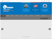Tablet Screenshot of isbhf.com